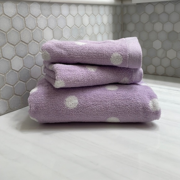 Pottery Barn Kids Bath Pottery Barn Kids Polka Dot Hand Towel And 2